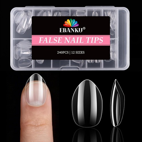 Ebanku kids fake nails 240pcs - fake,