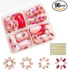 96 Pieces Kids False Nails
