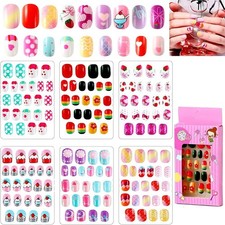 144 Pieces Kids Press on Nails