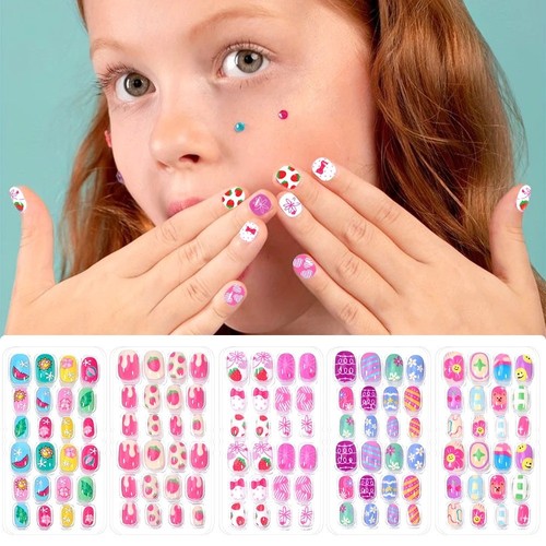 120pcs kids false nails press - 120pcs,