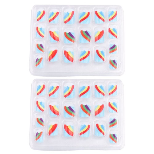 Reusable plastic false nail - false,