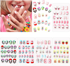 120PCS Kids False Nails Press