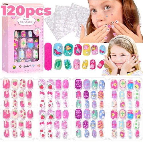 120pcs kids false - kids, nails