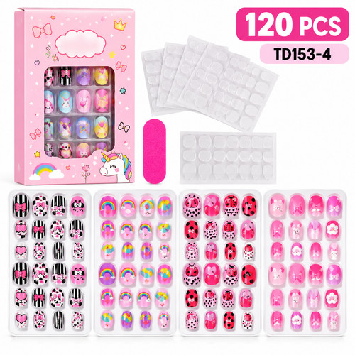 120pcs kids press nails - kids,