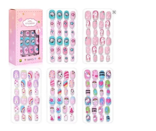 120pcs kids false nails - 120pcs,