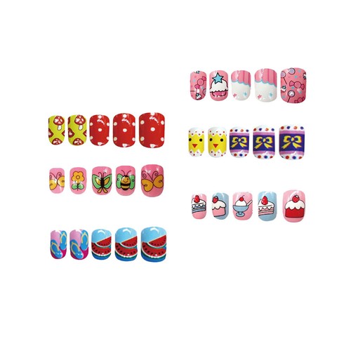 144 pcs false nails - 144, kids