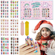 144Pcs Kids Press on Nails