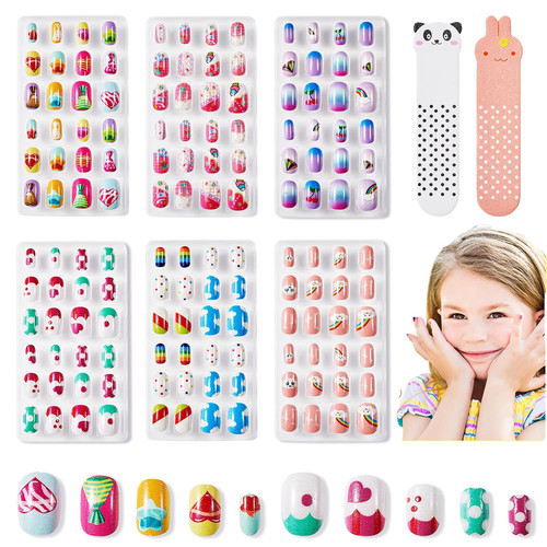 Press nails for - on,