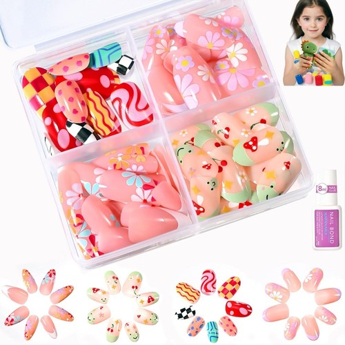 Kids press nails 96pcs - nails,