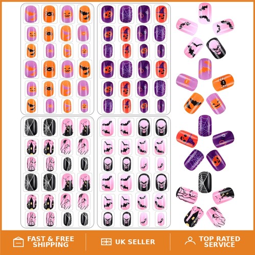 Colorful kids fake nails 96 - fake,