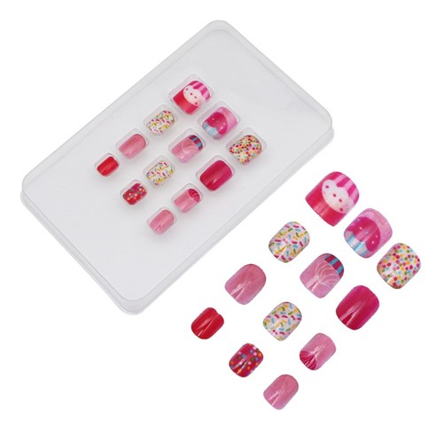 Pcs kids stick nails - stick, on