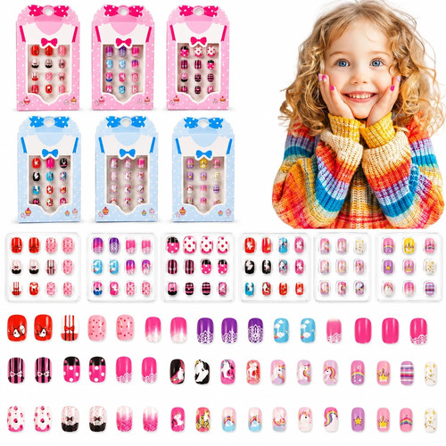 12pcs kids press nails - on,