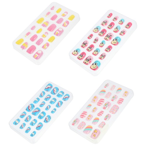 Durable kids false nails 96pcs - false,