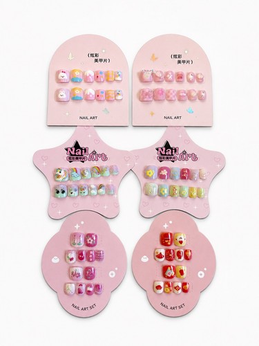 Press fake nails for - on,