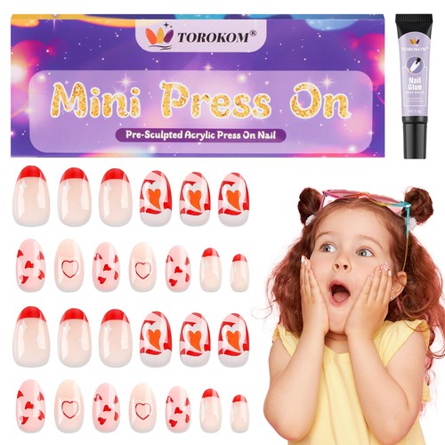Torokom kids fake nails with - torokom,