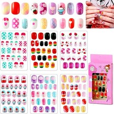 144 Pieces Kids Press on Nails