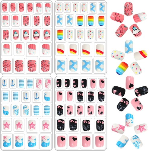 Janyun pcs kids fake - pcs, nails