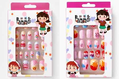 Boxes kids press nail - nail, set