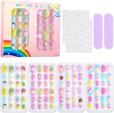 96Pcs Fake Nails, Kid Press on