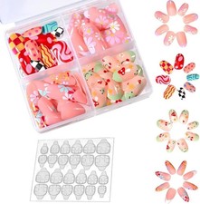 96Pcs Kids Press On Nails Full