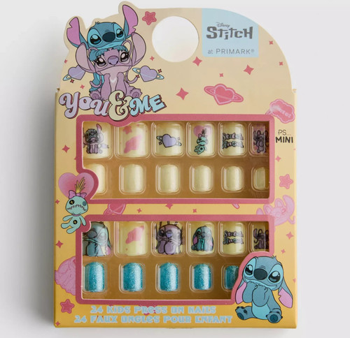 Girls lilo stitch false nails - stitch,