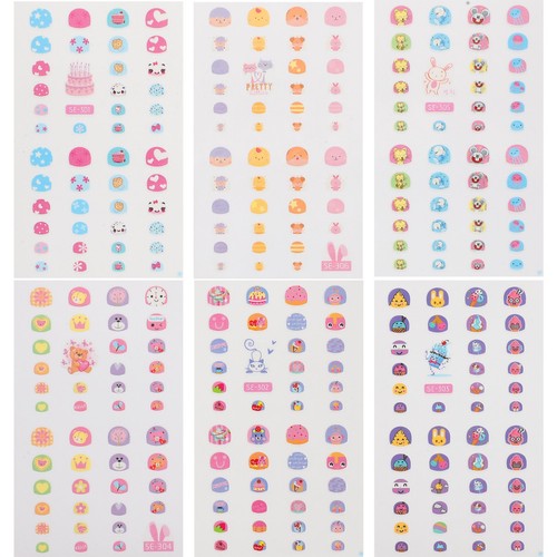 Pcs fake nails kids cartoon - fake,