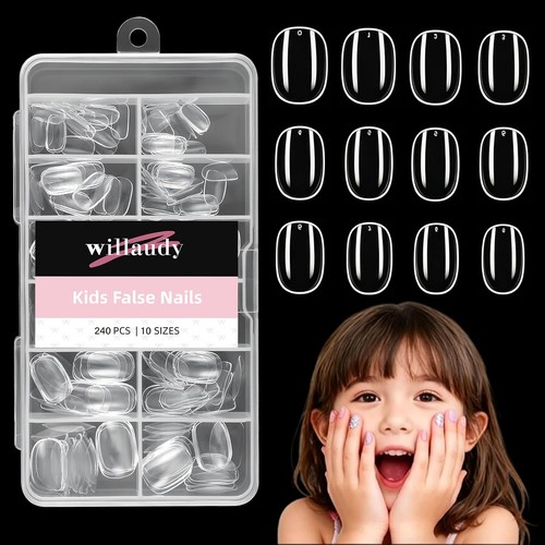 Clear press nails for - clear,
