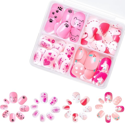 96pcs fake nails kid - 🎁96pcs, nails,