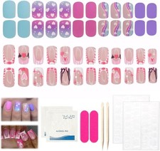 48 PCS Kids Stick on Nails for
