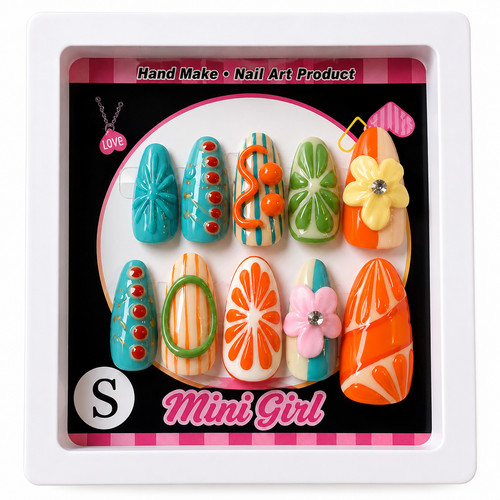 10pcs kids press nails - 10pcs,