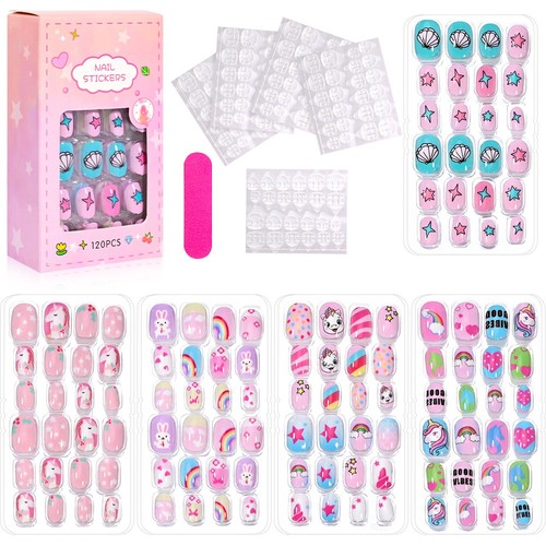 120pcs kids false nails - nails, press