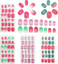 96 Pieces Kids Fake Nails with
